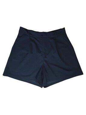 P.O.S.H By Block Womens Black High Waist Pleated Shorts Size L NWT Style.